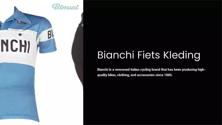 bianchi fiets kleding