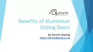Benefits of Aluminium Sliding Doors