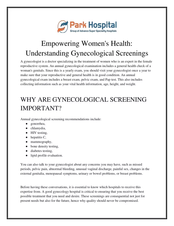 empowering women s health understanding