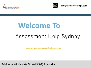 Assessment Help Sydney