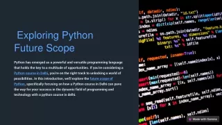 Python Scope In Future
