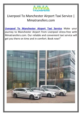 liverpool to manchester airport taxi service