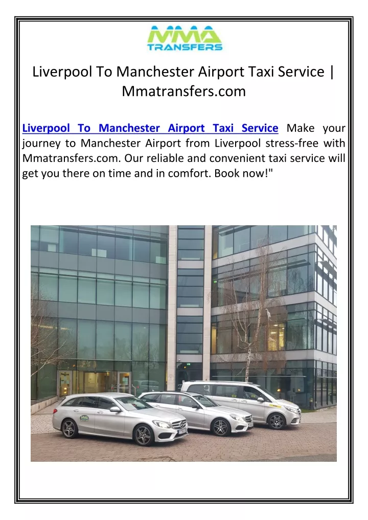 liverpool to manchester airport taxi service