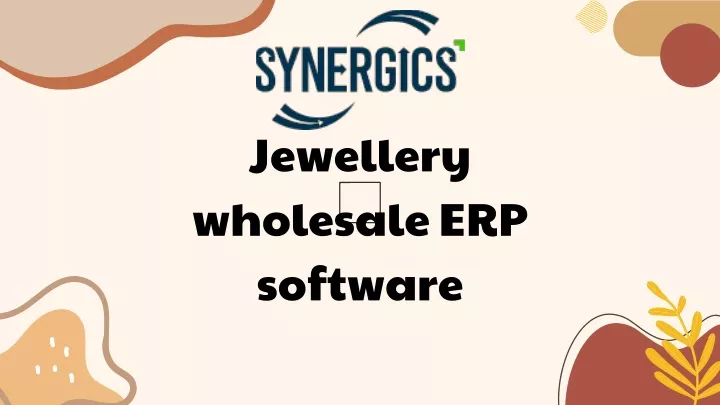 jewellery wholesale erp software