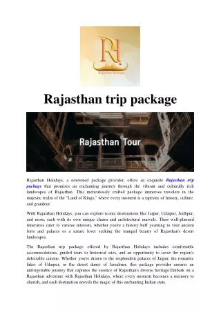 Golden Triangle Tour | Rajasthan Holidays