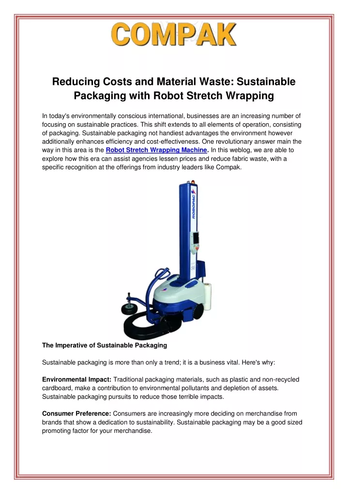 reducing costs and material waste sustainable