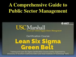 A Comprehensive Guide to Public Sector Management