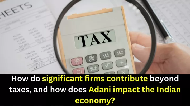 how do significant firms contribute beyond taxes