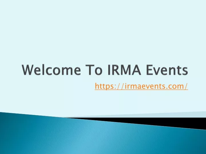 welcome to irma events