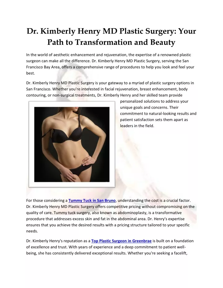 dr kimberly henry md plastic surgery your path