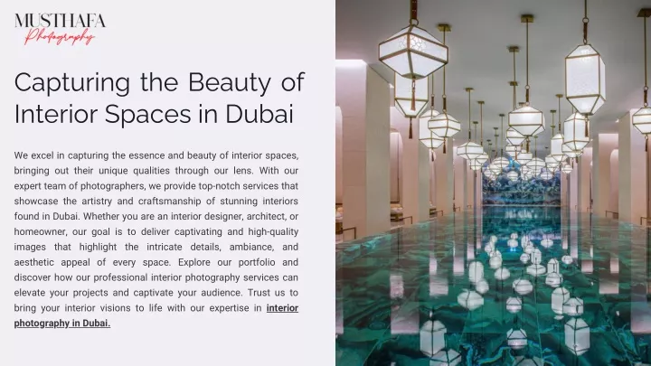 capturing the beauty of interior spaces in dubai