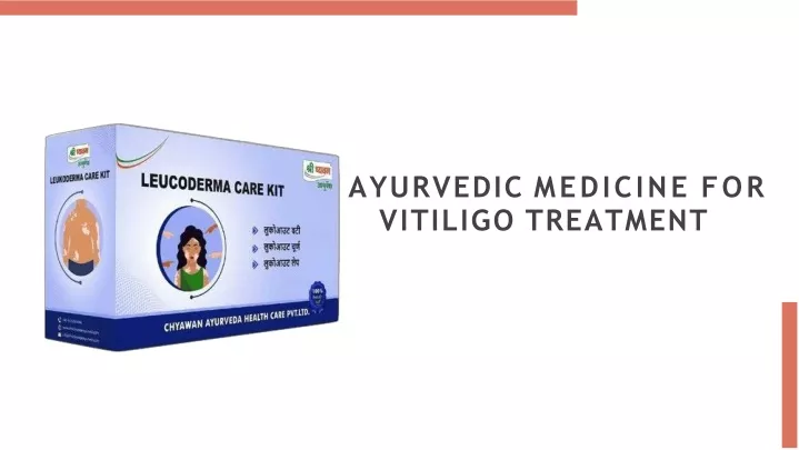 ayurvedic medicine for vitiligo treatment