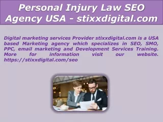 Personal Injury Law SEO Agency USA - stixxdigital.com