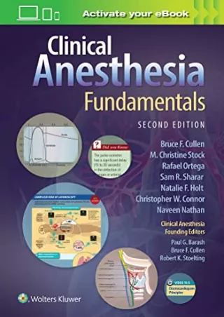 READ [PDF] Clinical Anesthesia Fundamentals: Print   Ebook with Multimedia