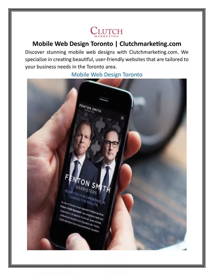 mobile web design toronto clutchmarketing