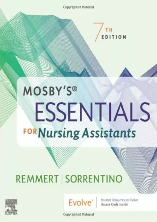 DOWNLOAD/PDF Mosby's Essentials for Nursing Assistants