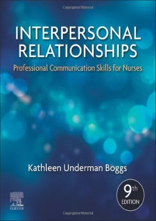 get [PDF] Download Interpersonal Relationships