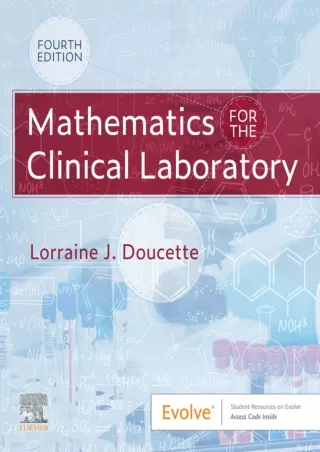 Read ebook [PDF] Mathematics for the Clinical Laboratory E-Book