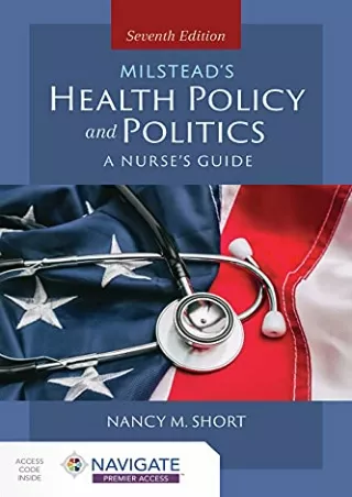 PDF_ Milstead's Health Policy & Politics: A Nurse's Guide