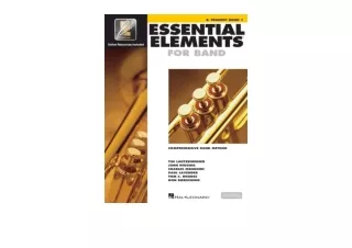 Kindle online PDF Essential Elements for Band   Bb Trumpet Book 1 with EEi BookO
