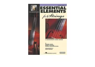 Ebook download Essential Elements for Strings   Book 2 with EEi Violin BookMedia