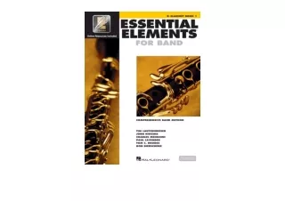 Ebook download Essential Elements for Band   Bb Clarinet Book 1 with EEi BookMed