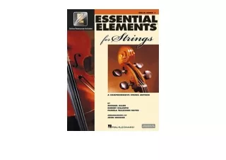 Download Essential Elements for Strings Cello   Book 1 with EEi BookOnline Media