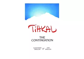 Download PDF TIHKAL The Continuation free acces