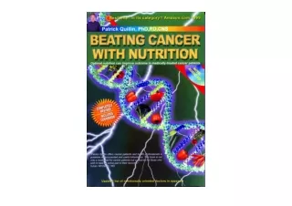 Kindle online PDF Beating Cancer with Nutrition Fourth Edition Rev for ipad