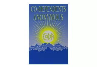 PDF read online Co Dependents Anonymous for ipad