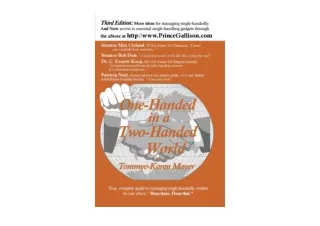 Ebook download One Handed in a Two Handed World 3rd Edition full