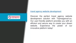 Travel Agency Website Development Tripmegamart.eu