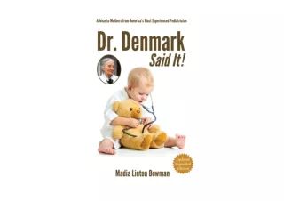 PDF read online Dr Denmark Said It full