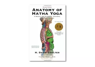 Download PDF Anatomy of Hatha Yoga A Manual for Students Teachers and Practition