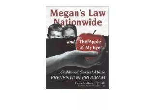 PDF read online Megans Law Nationwide and  The Apple Of My Eye Childhood Sexual