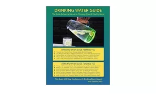 Download PDF Drinking Water Guide The Quick Reference Manual to Choosing Clean