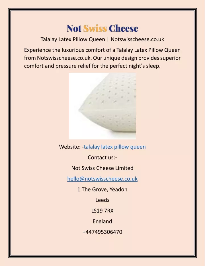 talalay latex pillow queen notswisscheese co uk