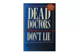 PDF read online Dead Doctors Dont Lie free acces