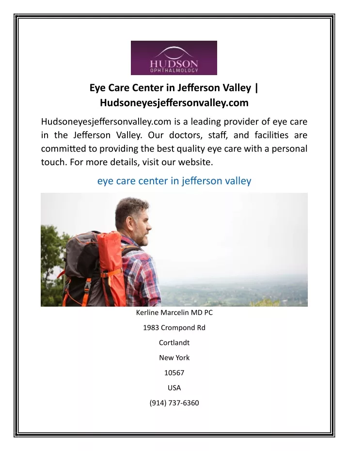 eye care center in jefferson valley