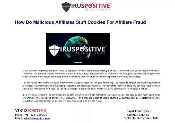 how do malicious affiliates stuff cookies