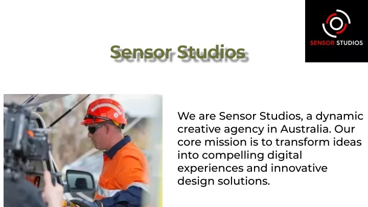 we are sensor studios a dynamic creative agency