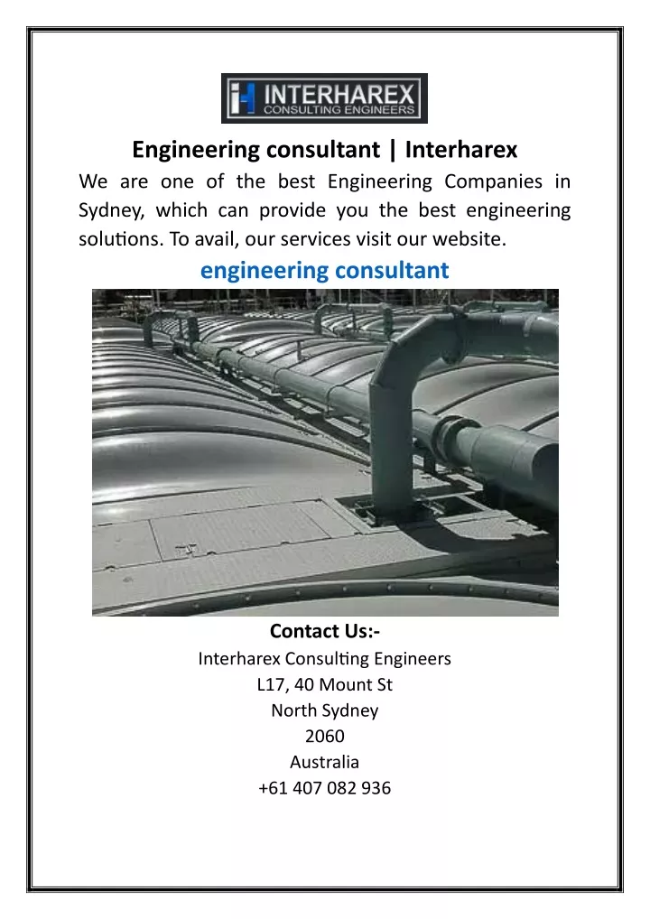 engineering consultant interharex