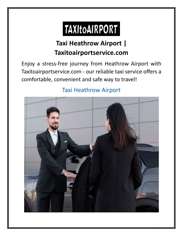 taxi heathrow airport taxitoairportservice com