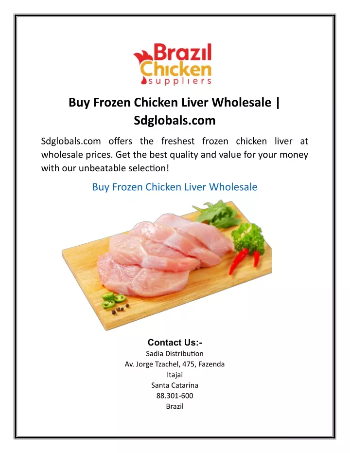 buy frozen chicken liver wholesale sdglobals com