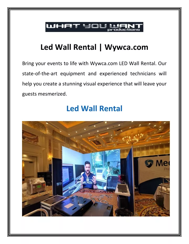 led wall rental wywca com