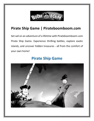Pirate Ship Game