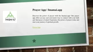 Prayer App  Imamai.app