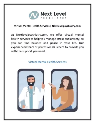 Virtual Mental Health Services