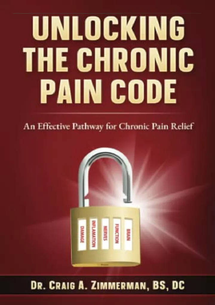 unlocking the chronic pain code an effective