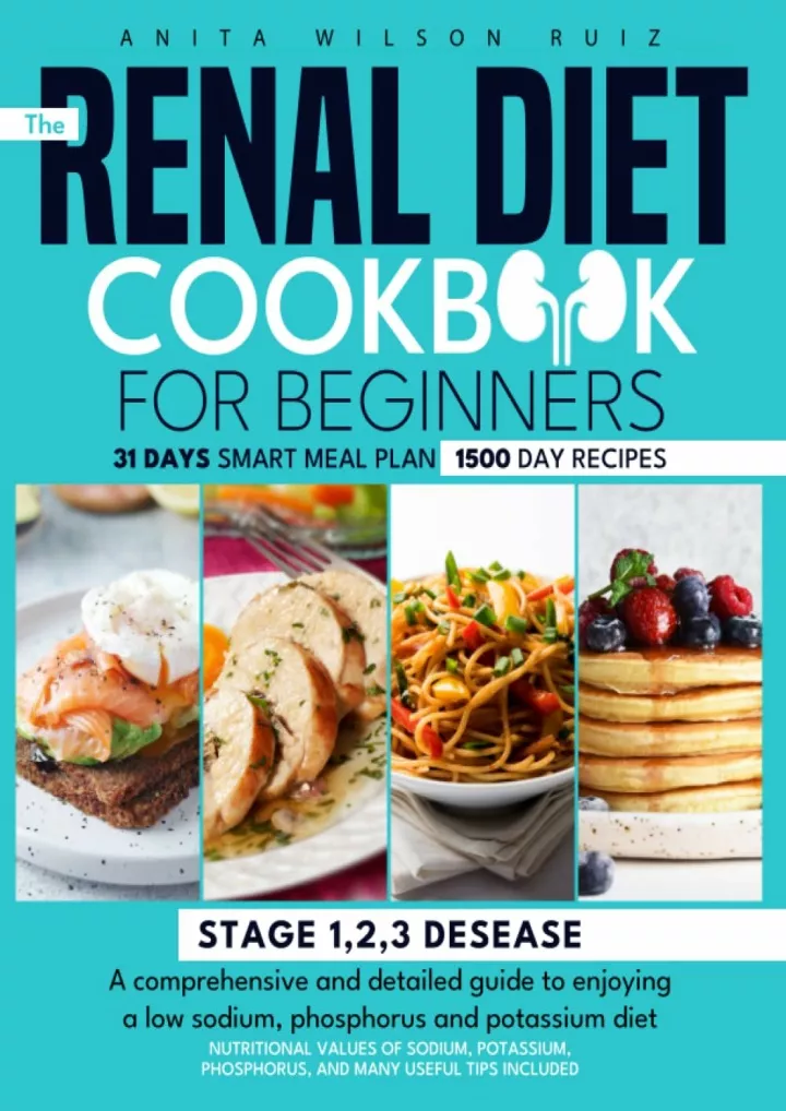 the renal diet cookbook for beginners